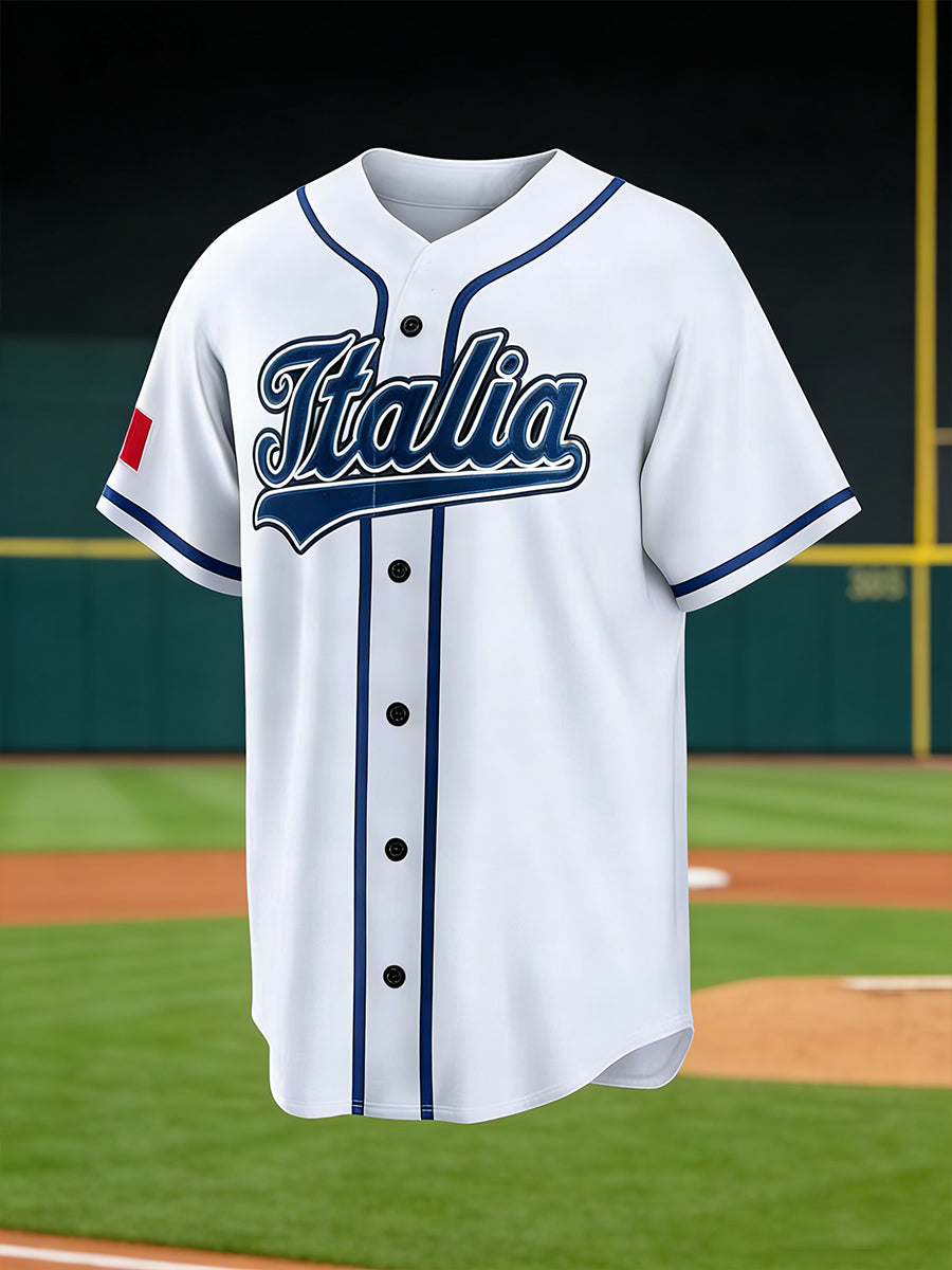 Männer italienisches Baseball-Shirt