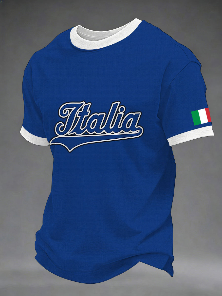 Italienisches Baseball-T-Shirt für Männer